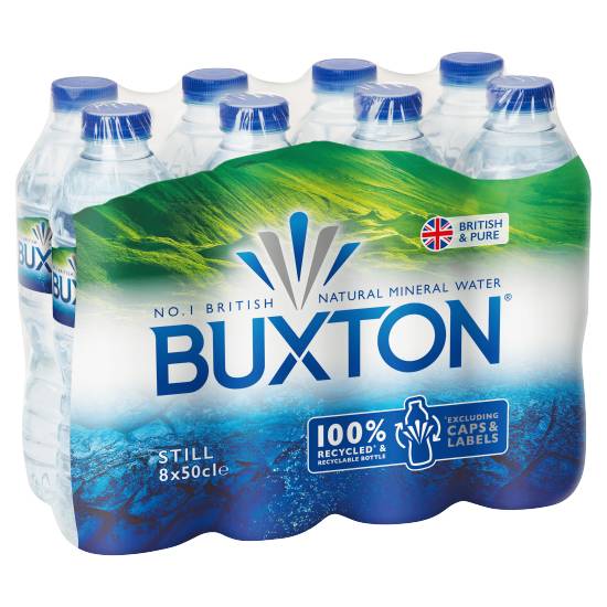 Buxton Still Natural Mineral Water (8 ct, 500 ml)