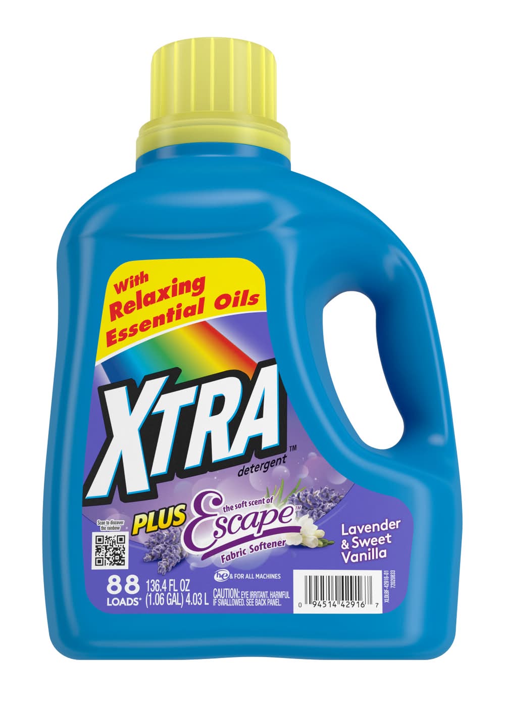 XTRA Plus Escape Lavender & Sweet Vanilla Detergent (136.4 oz)