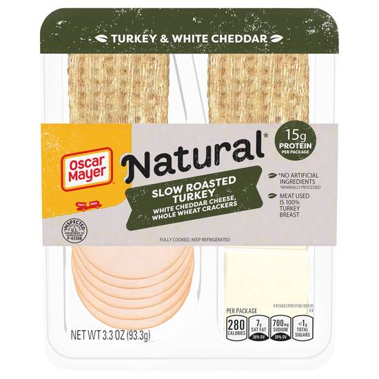 Oscar Mayer Natural Slow Roasted Turkey With White Cheddar (3.3 oz)