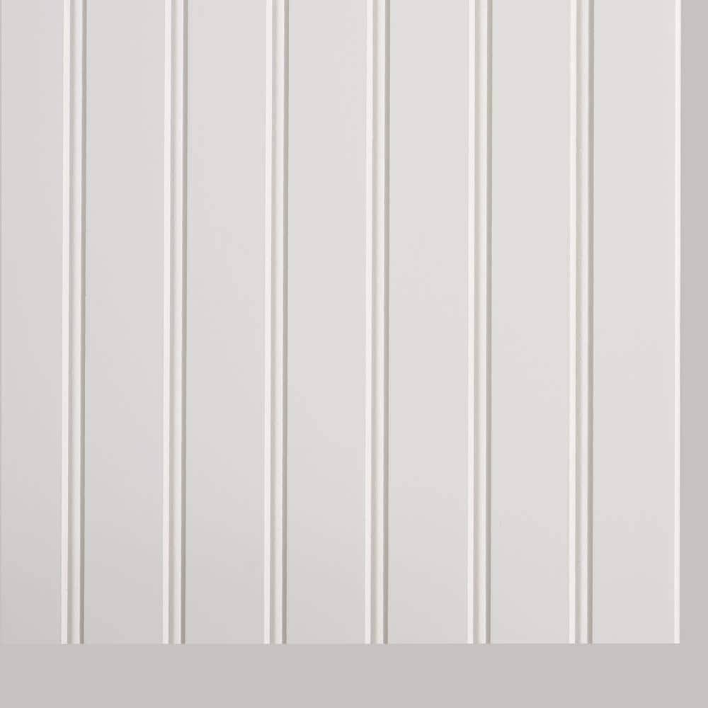 Eucatile 3/16 In. X 32 In. X 48 In. White True Bead Wainscot Panel