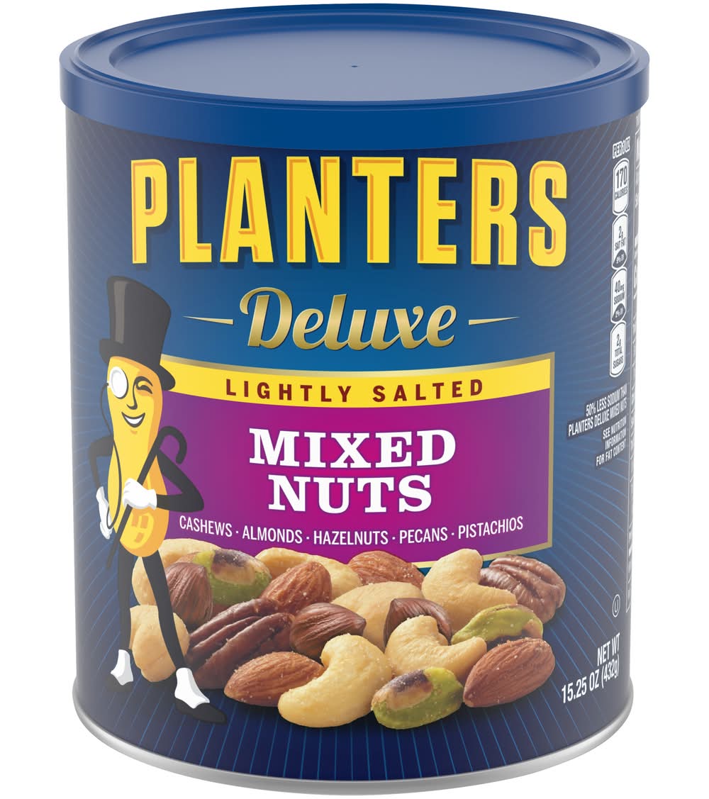 Planters Deluxe Mixed Nuts, Lightly Salted (15.25 oz)
