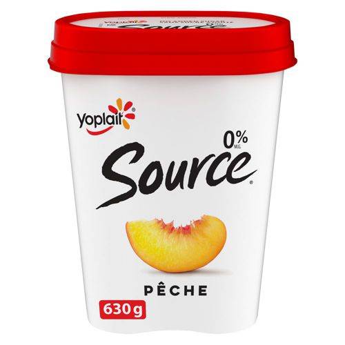 Yoplait source yogourt pêche 0% - source peach yogurt 0% (630 g)