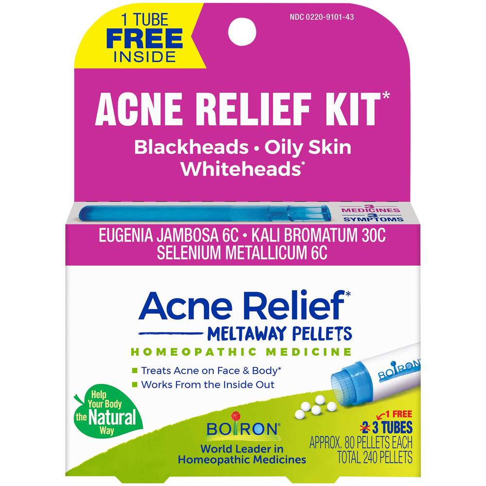 Boiron Acne Relief Kit Homeopathic Medicine (240 ct)