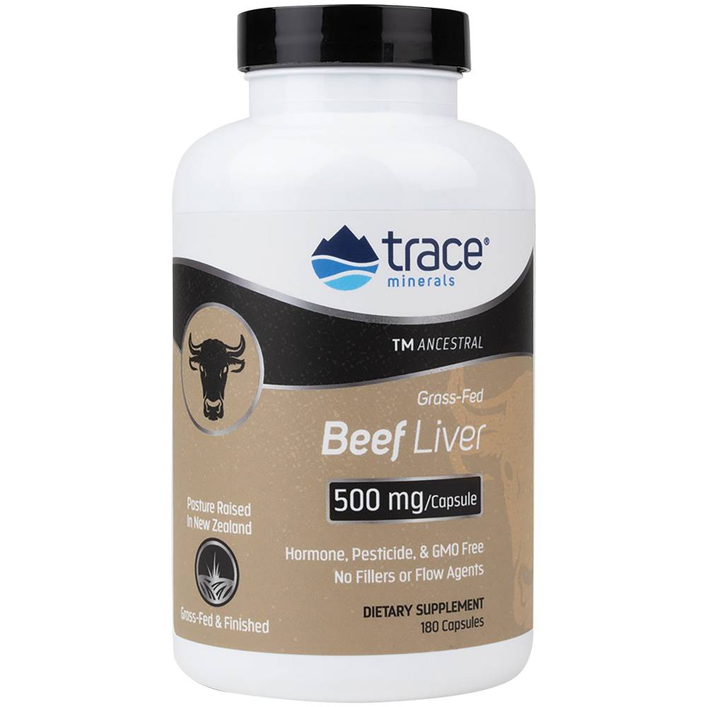 Grass-Fed Beef Liver - 500Mg (180 Capsules)