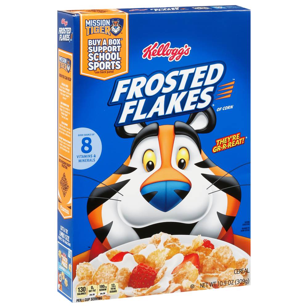 Kellogg's Frosted Flakes Mission Tiger Corn Cereal