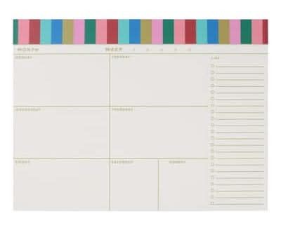 Assorted 10" X 7.5" Month Week Planner By Fab Finds