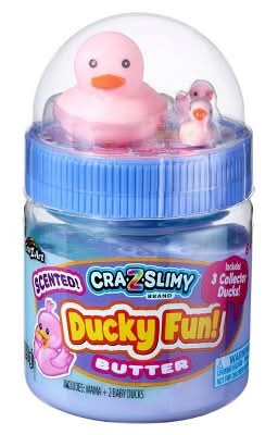 Cra-Z-Slimy Slime Duck Toy, Yellow-Purple (3 ct)