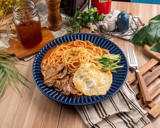 9 號嫩煎里肌鐵板麵套餐 Japanese Style Fried Noodles Meal