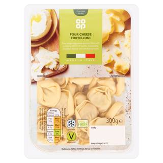 Co Op Four Cheese Tortelloni 300G
