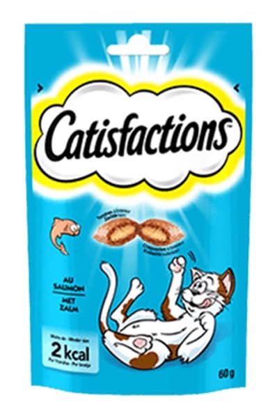 SNACK P/GATO SALMAO 60G CATISFACTION