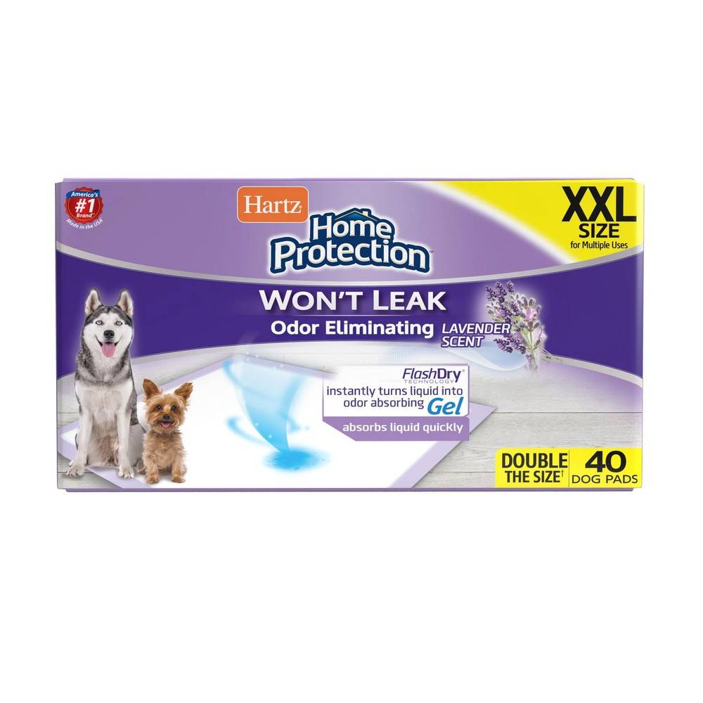 Hartz Home Protection Odour Eliminating Dog Pads Xxl (40 units)