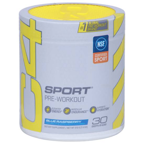 Cellucor Sport Blue Raspberry Pre-Workout Supplement (9.5 oz)