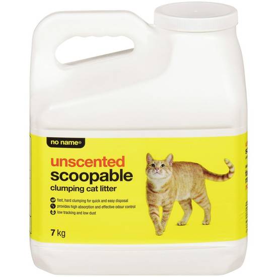 No Name Unscented Scoopable Clumping Cat Litter (7 kg)