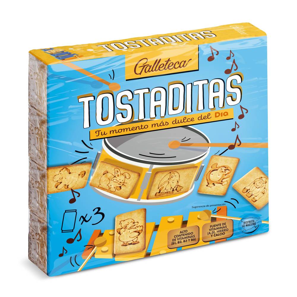 Galletas Tostaditas Galleteca De Dia Caja 600 G