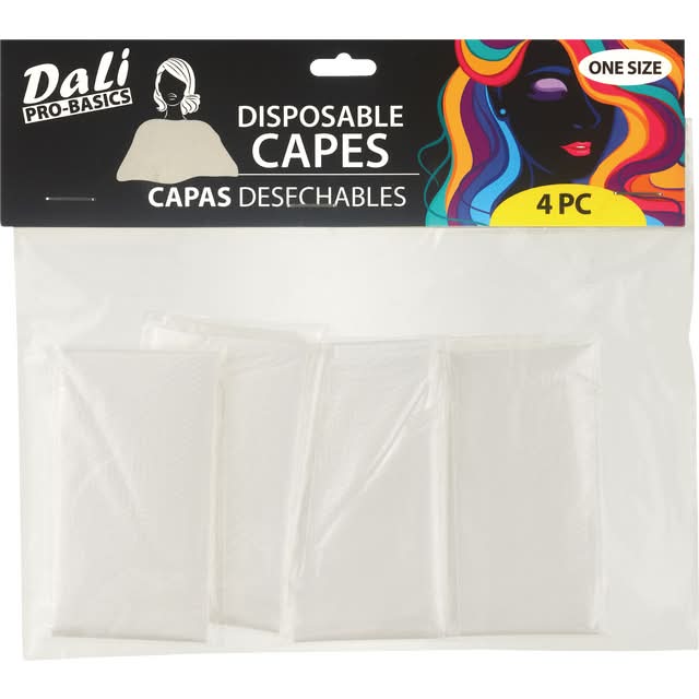 2 Disposable Plastic Cape