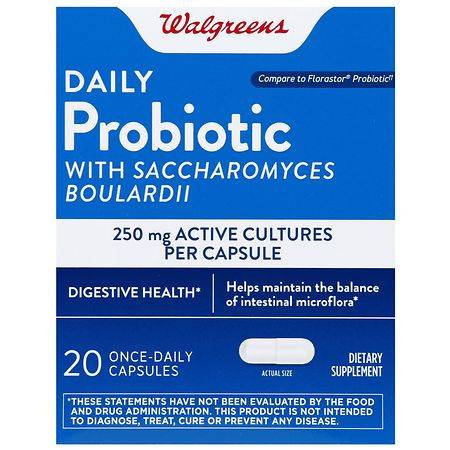 Walgreens Daily Probiotic With Saccharomyces Boulardii Capsule