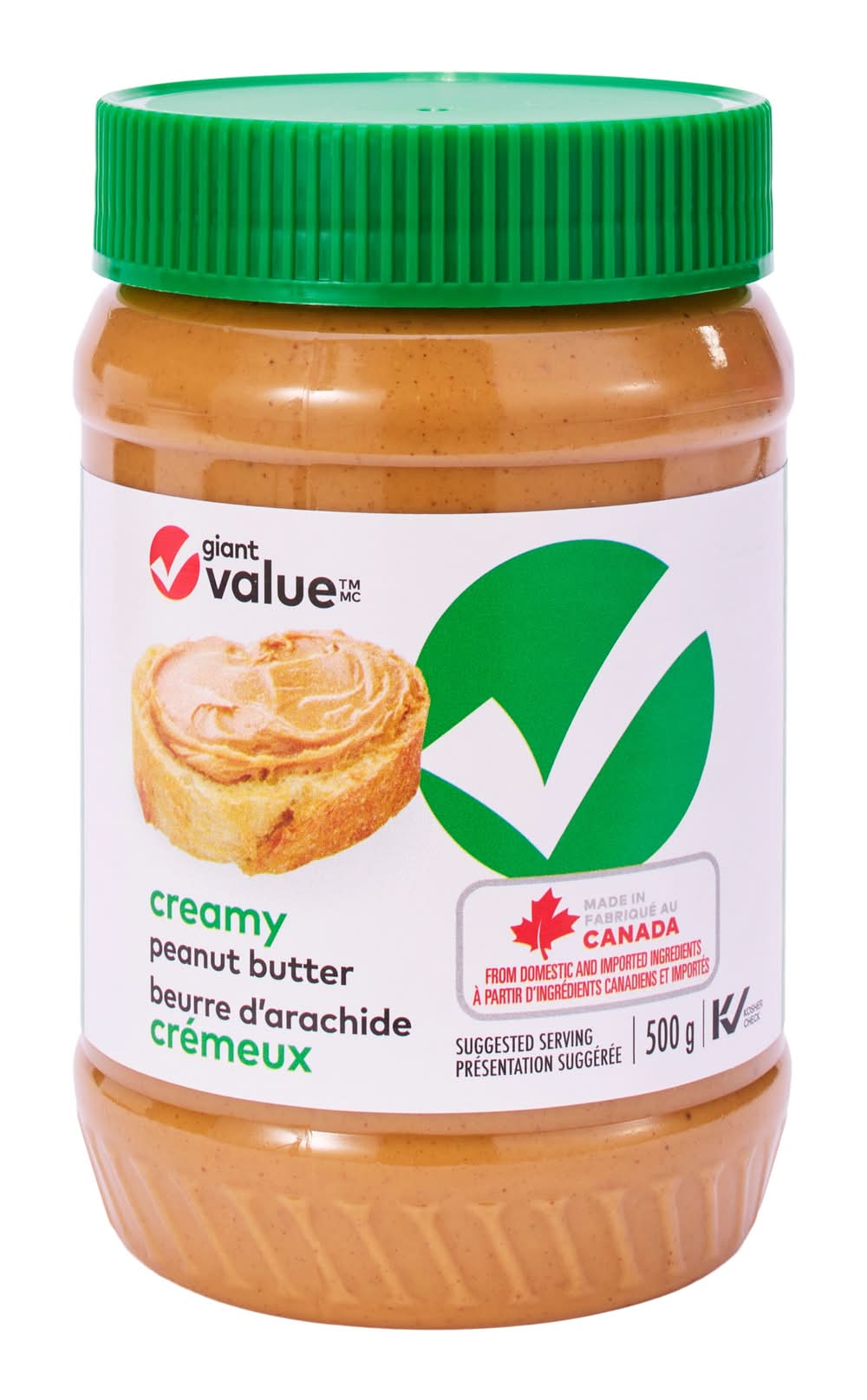 Giant Value Creamy Peanut Butter (500 g)