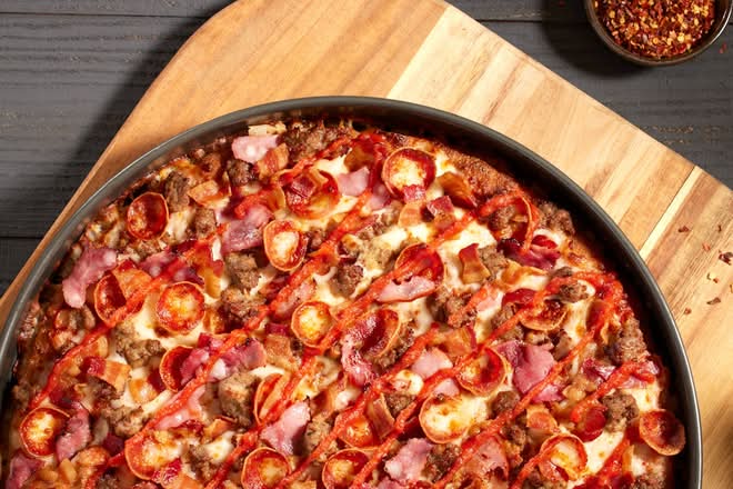 Epic Five Meat Pizza - Personal