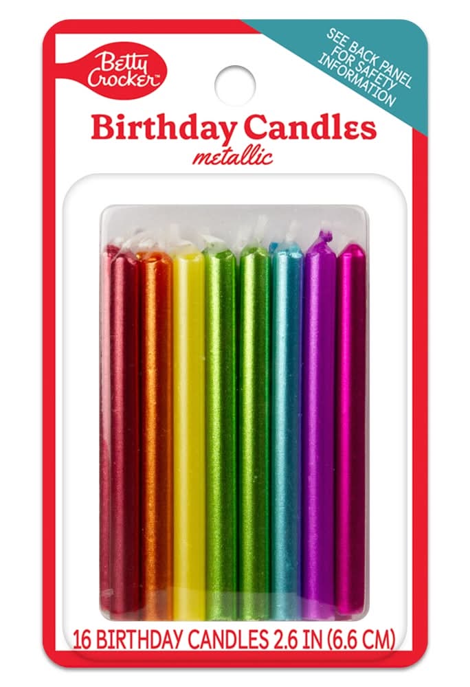 Betty Crocker™ Metallic Birthday Candles Pack