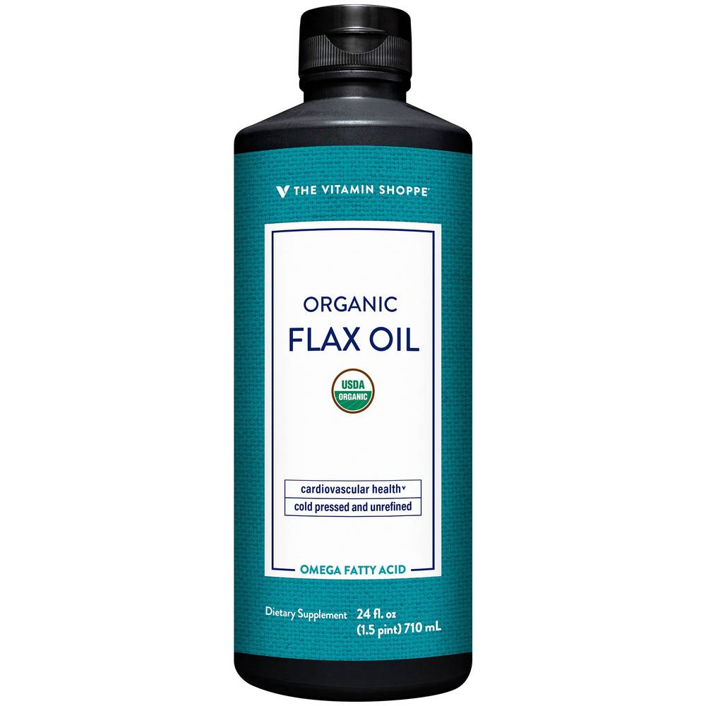 Certified Organic Flax Oil - Essential Fatty Acid With 7.6Mg Of Ala Per Serving (24 Fl. Oz.)