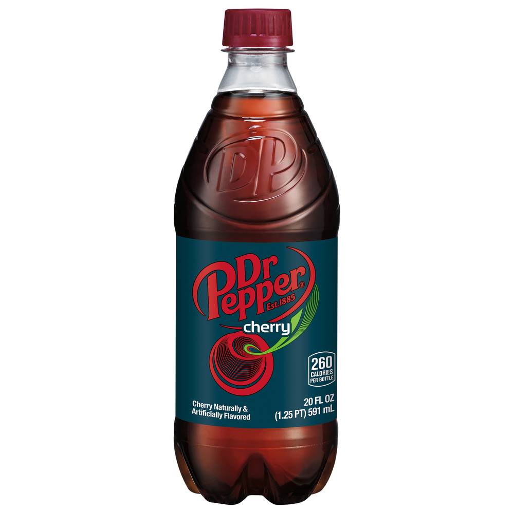 Dr Pepper Soda, Cherry (20 fl oz)