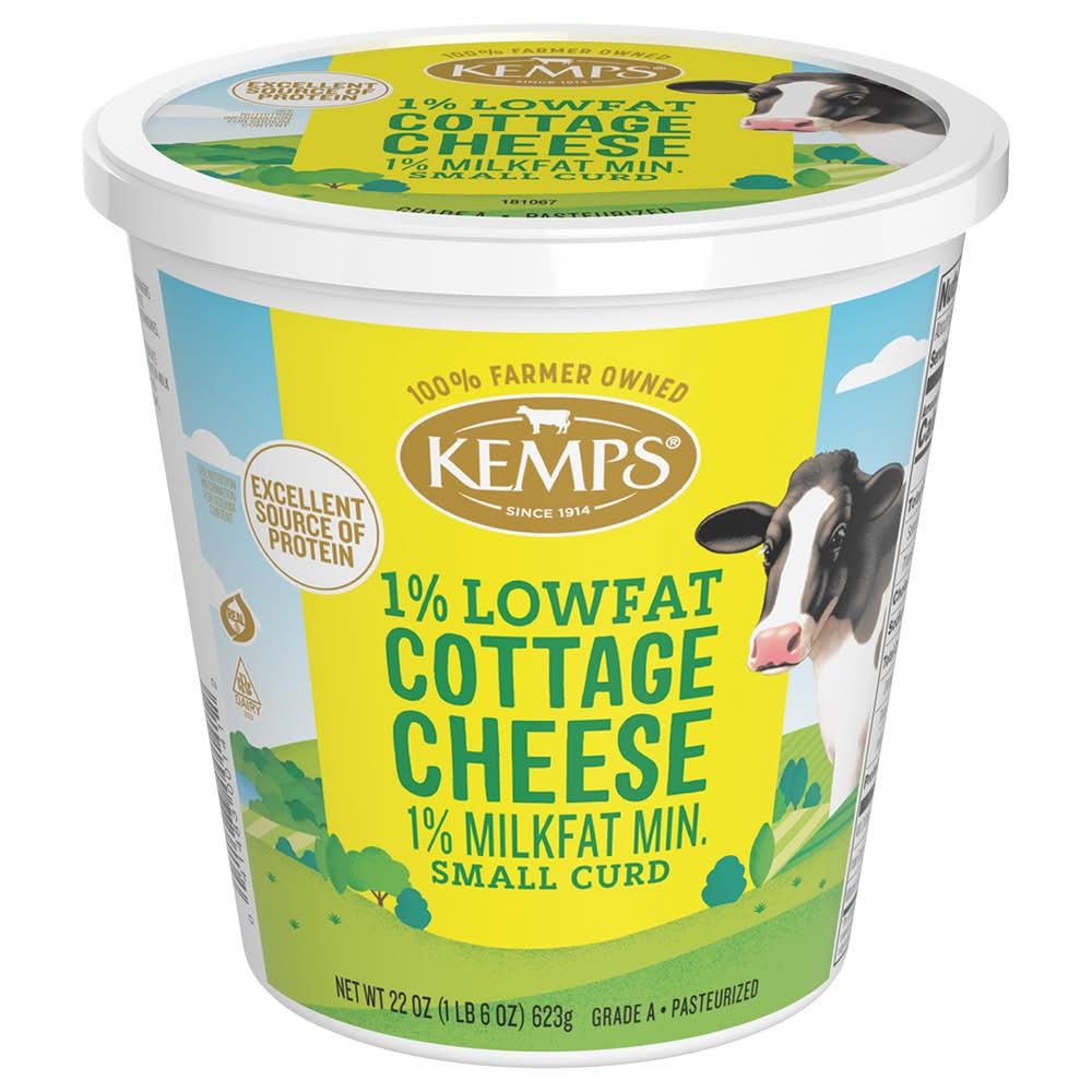 Kemps Low Fat Small Curd 1% Milkfat Min Cottage Cheese (22 oz)