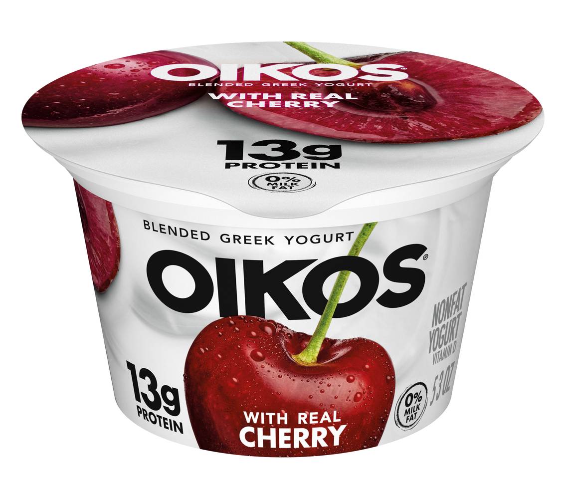 Oikos Blended Real Cherry Greek Yogurt (5.3 oz)