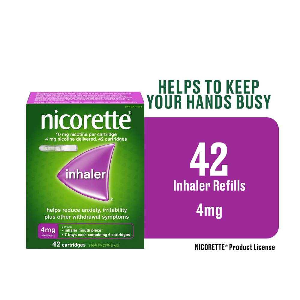 Nicorette Stop Smoking Aid Inhaler Cartridges (90 g)