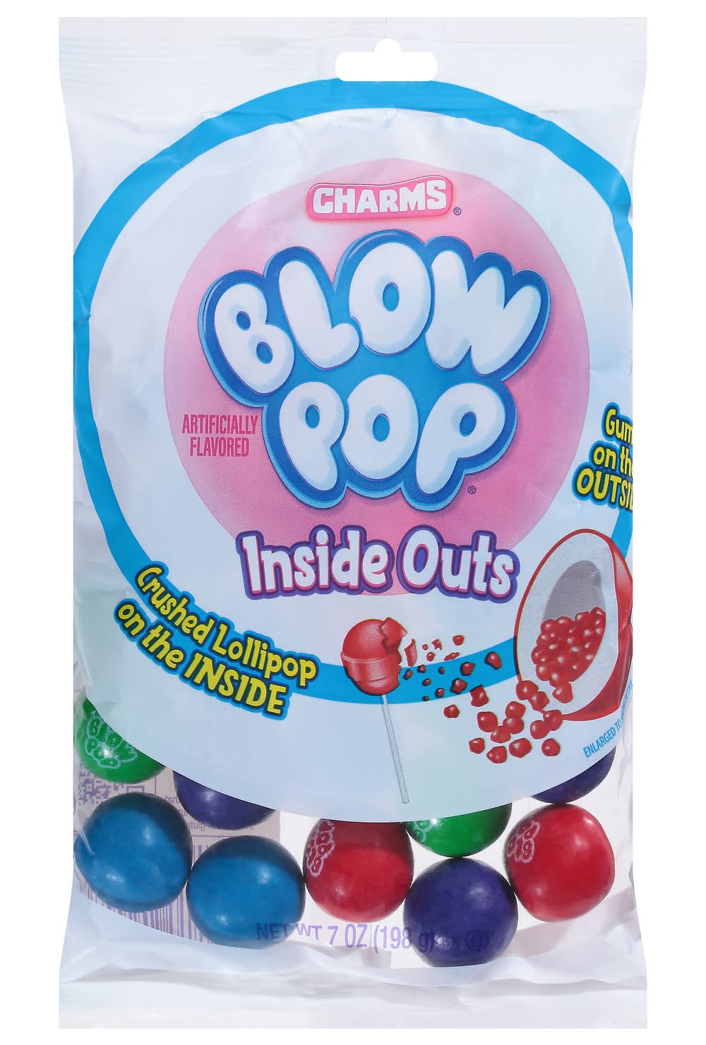 Charms Blow Pop Inside Outs Gumballs, Assorted (7 oz)
