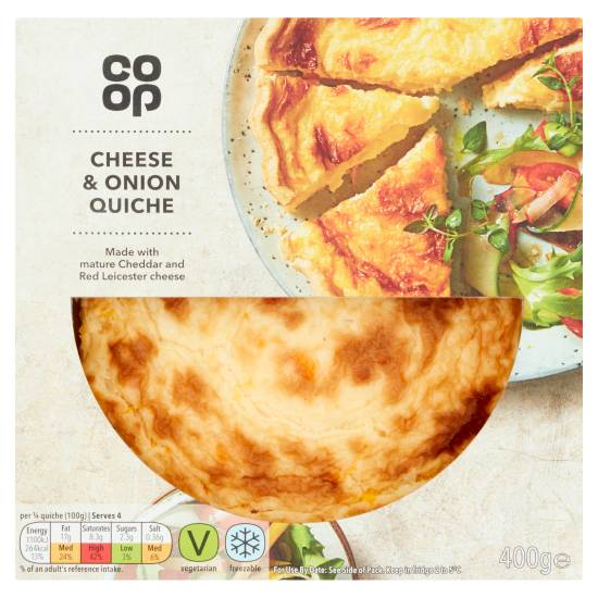 Co-op Cheese & Onion Quiche (400g)