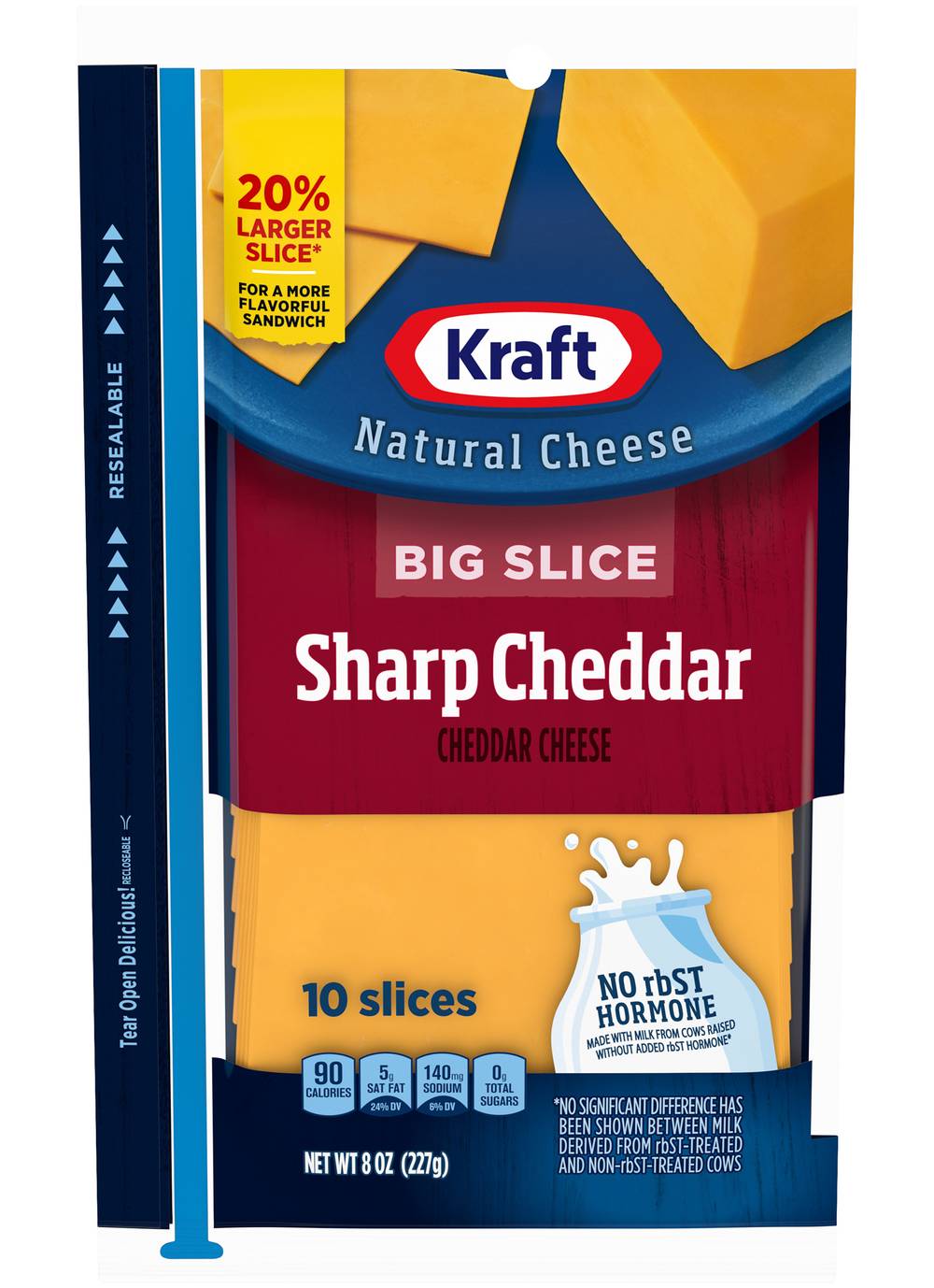 Kraft Sharp Cheddar Cheese Slices (8 oz)