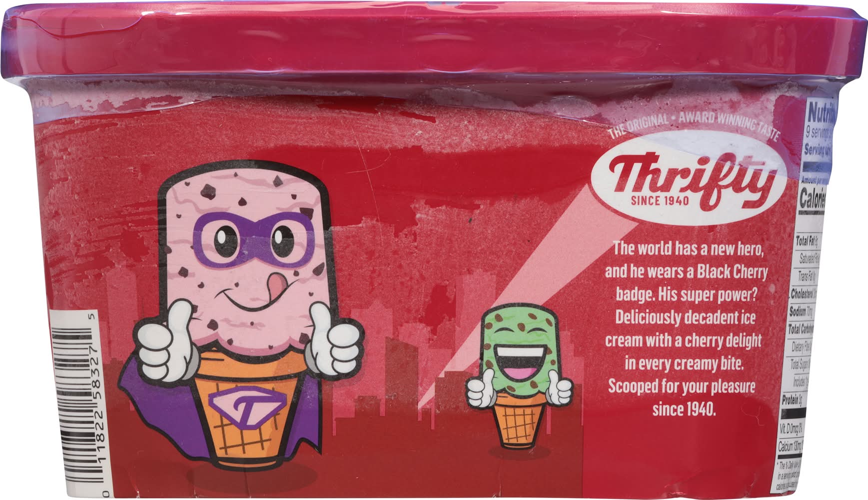Thrifty Ice Cream, Black Cherry (1.5 qt) | Delivery Near You