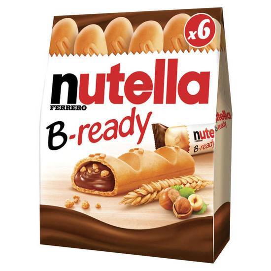 Nutella Biscuits - B-ready - Biscuits gaufrettes - x6 - Gouter enfant 132 g
