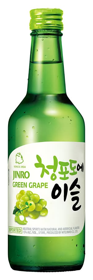 Jinro Soju, Green Grape (12.68 fl oz)
