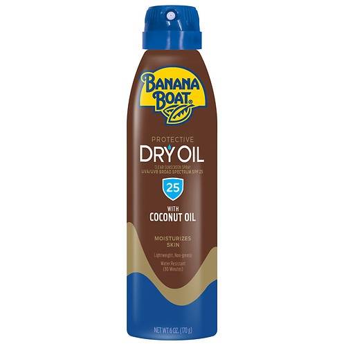 Banana Boat Dry Oil Clear Sunscreen Spray SPF 25 - 6.0 oz