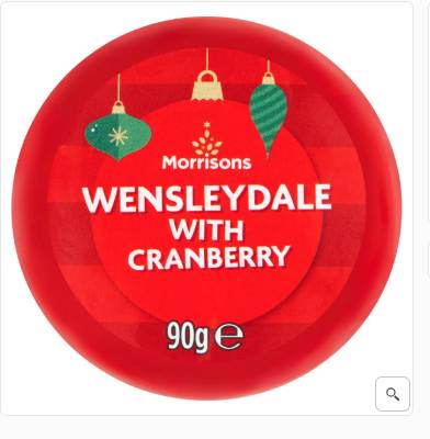 Morrisons Cranberry, Wensleydale Truckle Cheese (90g)