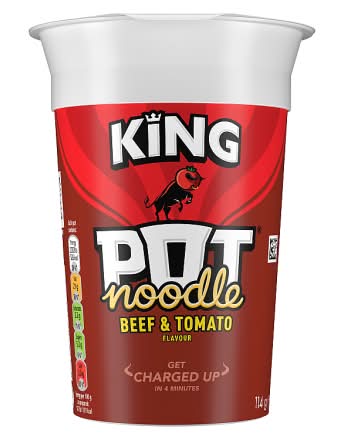 Pot Noodle Beef & Tomato, King, Instant Noodle (114g)