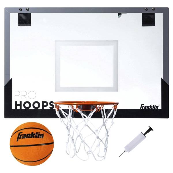 Franklin Sports Over The Door Mini LED Scoring Basketball Hoop