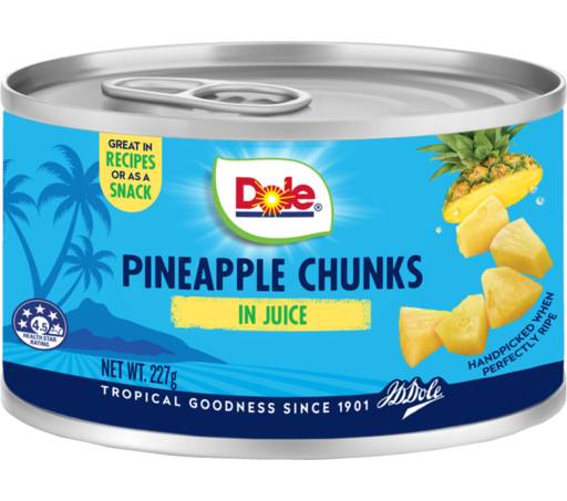 Dole Chunks in Juice, Pinneapple (227g)
