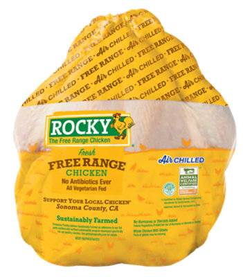 Rocky Chicken Whole Chicken Fresh - 4.50 Lb
