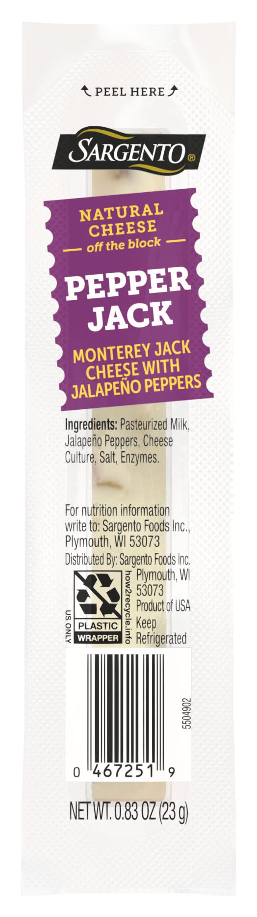 Sargento Pepper Jack Cheese Stick (0.83 oz)