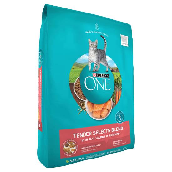 Purina One Natural Tender Selects Blend With Real Salmon Cat Food