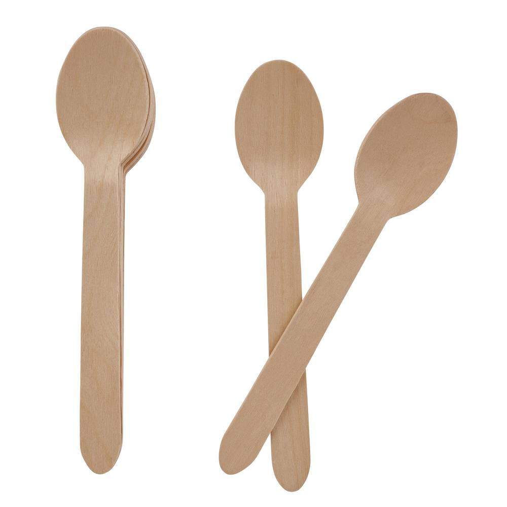 Sainsbury's Home Wooden Dessert Spoons 10Pk