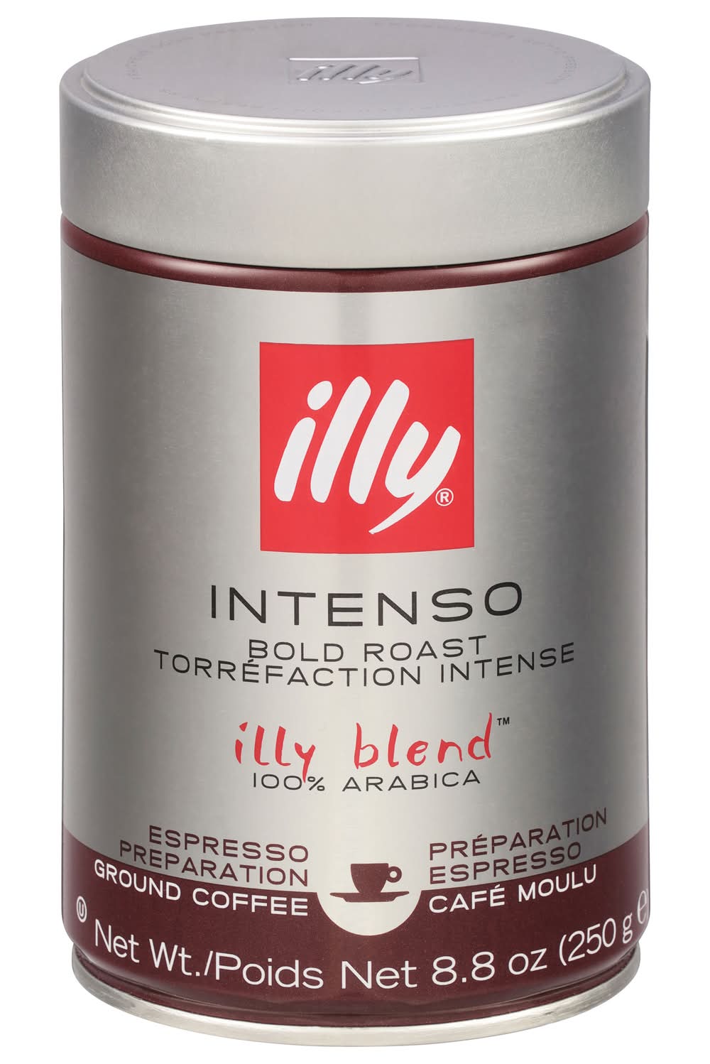 Illy Blend 100 % Arabica Intenso Bold Roast Ground Coffee (8.8 oz)
