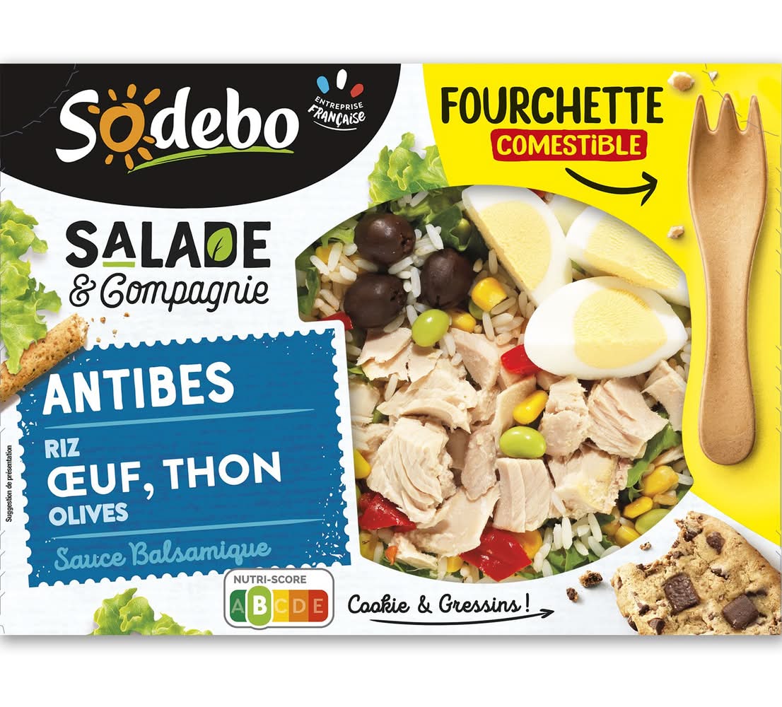 Sodebo - Salade antibes riz œuf et thon (320g)