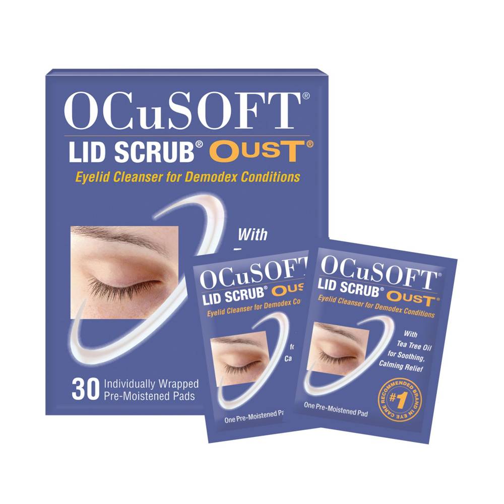 Ocusoft Lid Scrub Oust Eye Cleanser