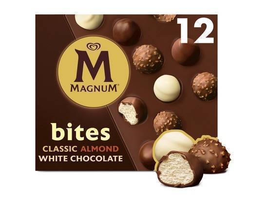 Magnum Ice Cream Bites Classic, Almond & White 140 ml