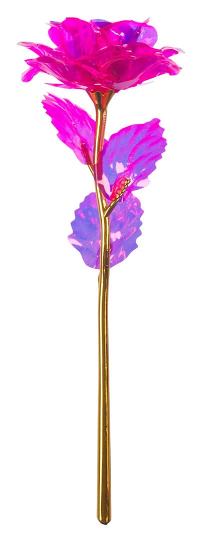 Valentine?S Day Artificial Metallic Rose 1 Ct Assorted