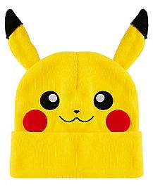 Smiling 3D Pikachu Cuff Beanie Hat - Pokémon (One Size Fits Most)