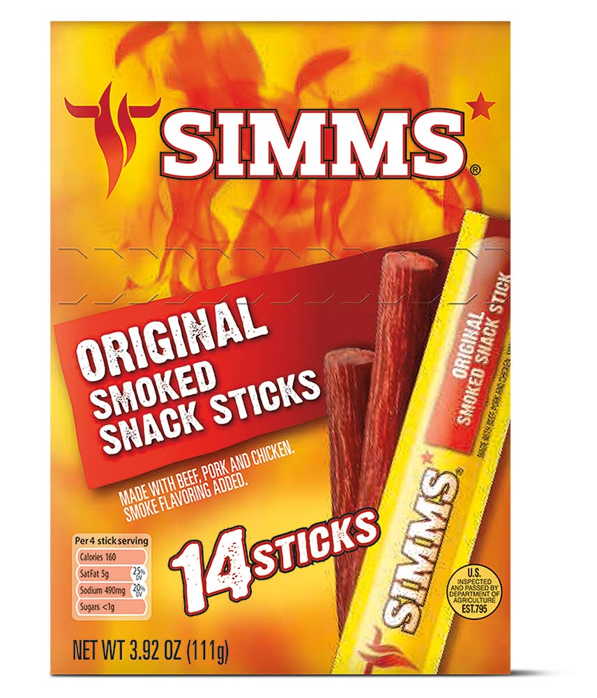 SIMMS Original Smoked Snack Sticks (3.92 oz, 14 ct)